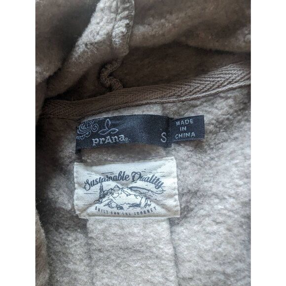 PRANA Turtleneck Sweatshirt Pullover Kangaroo Pockets - Picture 4 of 5